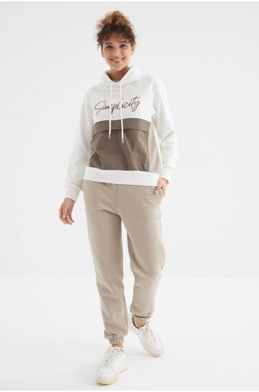 TOMMY Women's High-Waist Fleece Jogger Sweatpants