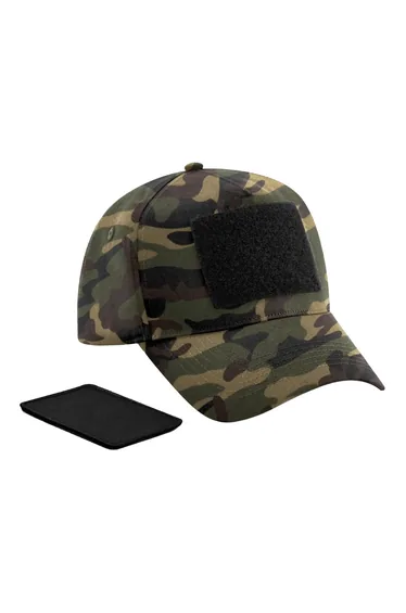 Beechfield Unisex Adult Camo Removable Patch Baseball Cap - Jungle