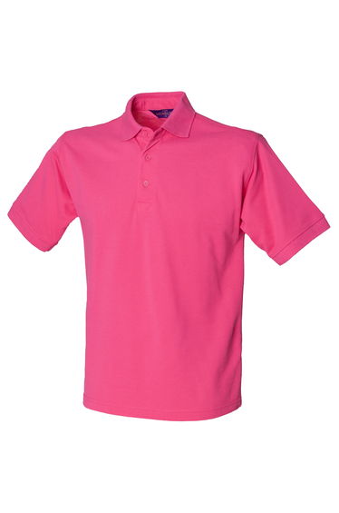 Henbury Mens Short Sleeved 65/35 Pique Polo Shirt - Fuchsia