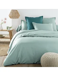 35cm 100% Cotton Percale 200 Thread Count Fitted Sheet - 1