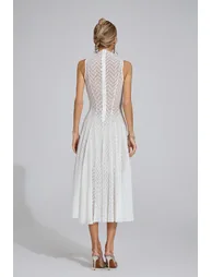 Lucas White Sleeveless Maxi Dress - 4