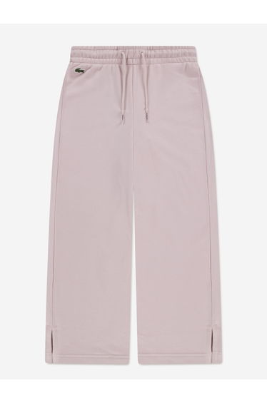 Lacoste Girls Logo Joggers in Pink
