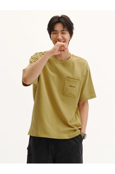 Men's Casual Pocket Round Neck T-shirt