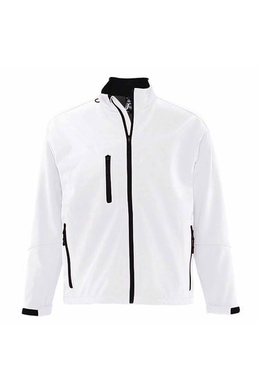 SOLS Mens Relax Soft Shell Jacket (Breathable, Windproof And Water Resistant) - White