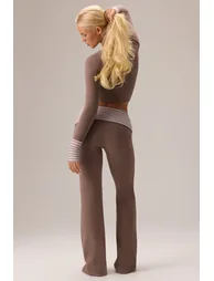 Plush Jersey Long-Sleeve Top in Chestnut - 2
