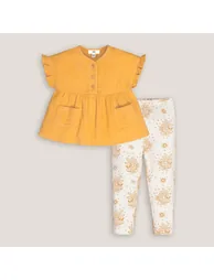 Cotton Blouse/Leggings Outfit - 2