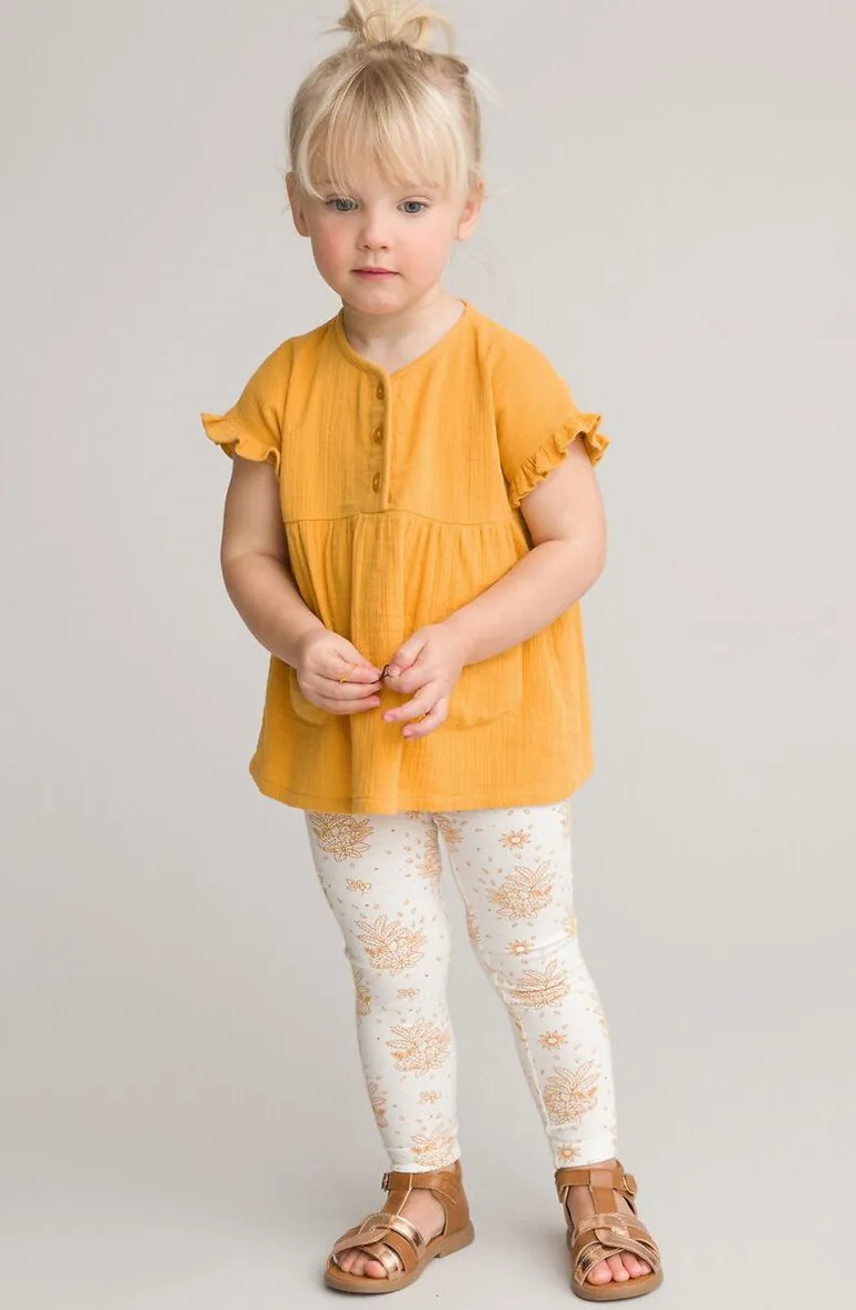 Cotton Blouse/Leggings Outfit
