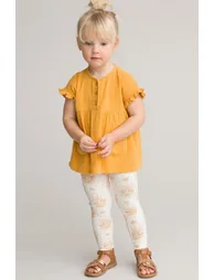 Cotton Blouse/Leggings Outfit