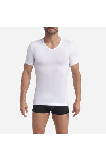 Pack of 2 Plain T-Shirts with V-Neck