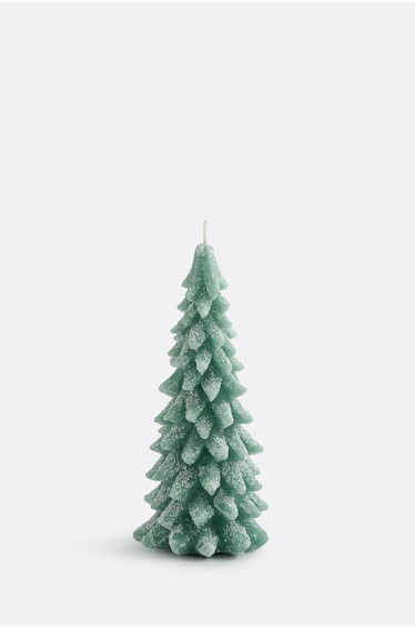 Caspar Wax Candle in Shape of Fir Tree H20cm