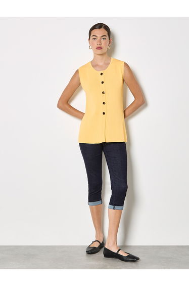 Ribbed Knit Waistcoat
