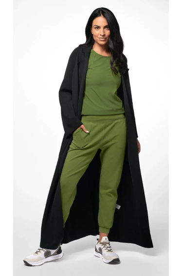 Floor-Length Knitted Coat - SEASONAL BLACK