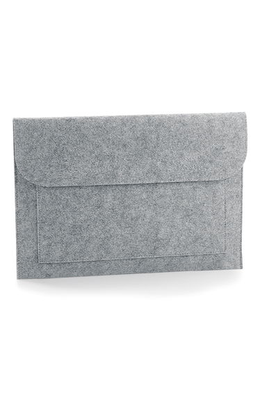 BagBase Felt Laptop/Document Slip/Sleeve - Grey Melange