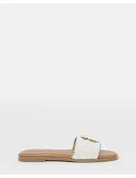 Beaded Fruit Mules Extra Wide Fit - 2