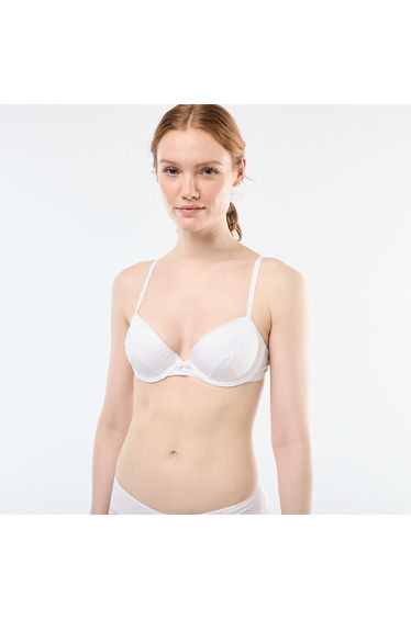 Molded Lace Bra WHITE