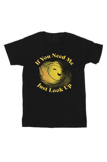 Wish Boys If You Need Me Just Look Up Cotton T-Shirt - Black