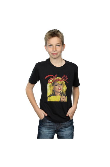Blondie Boys Singing With Mic T-Shirt - Black