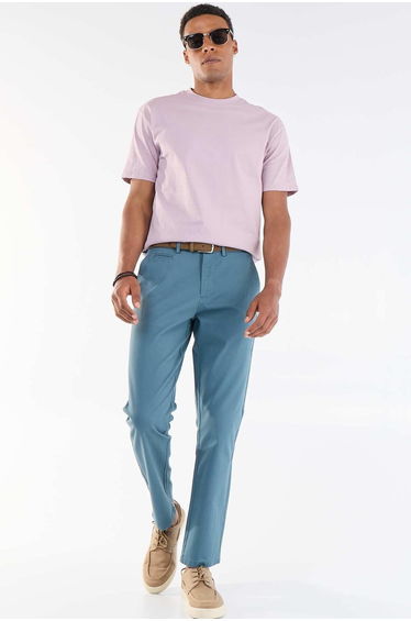 Twill Chino Trousers BLUE
