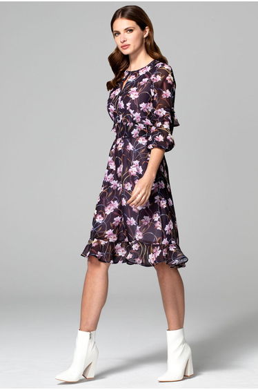 Print Chiffon Dress