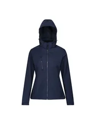 Regatta Womens/Ladies Venturer Hooded Soft Shell Jacket - Navy - 1