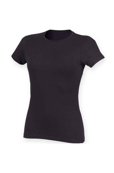 SF Womens/Ladies Feel Good T-Shirt - Navy