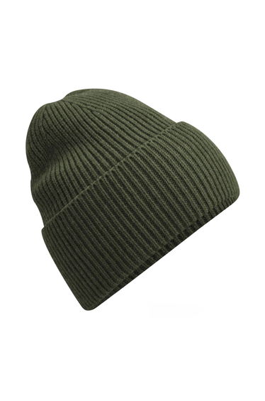 Beechfield Cuffed Oversized Beanie - Olive