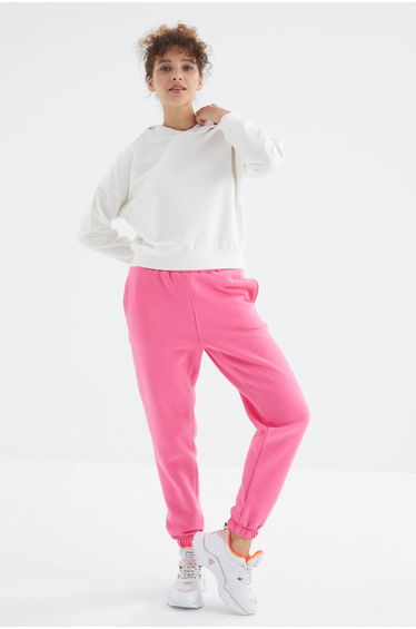 TOMMY Women's High-Waist Fleece Jogger Sweatpants