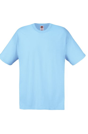 Fruit Of The Loom Mens Screen Stars Original Full Cut Short Sleeve T-Shirt - Sky Blue