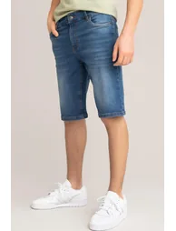 Denim Bermuda Shorts