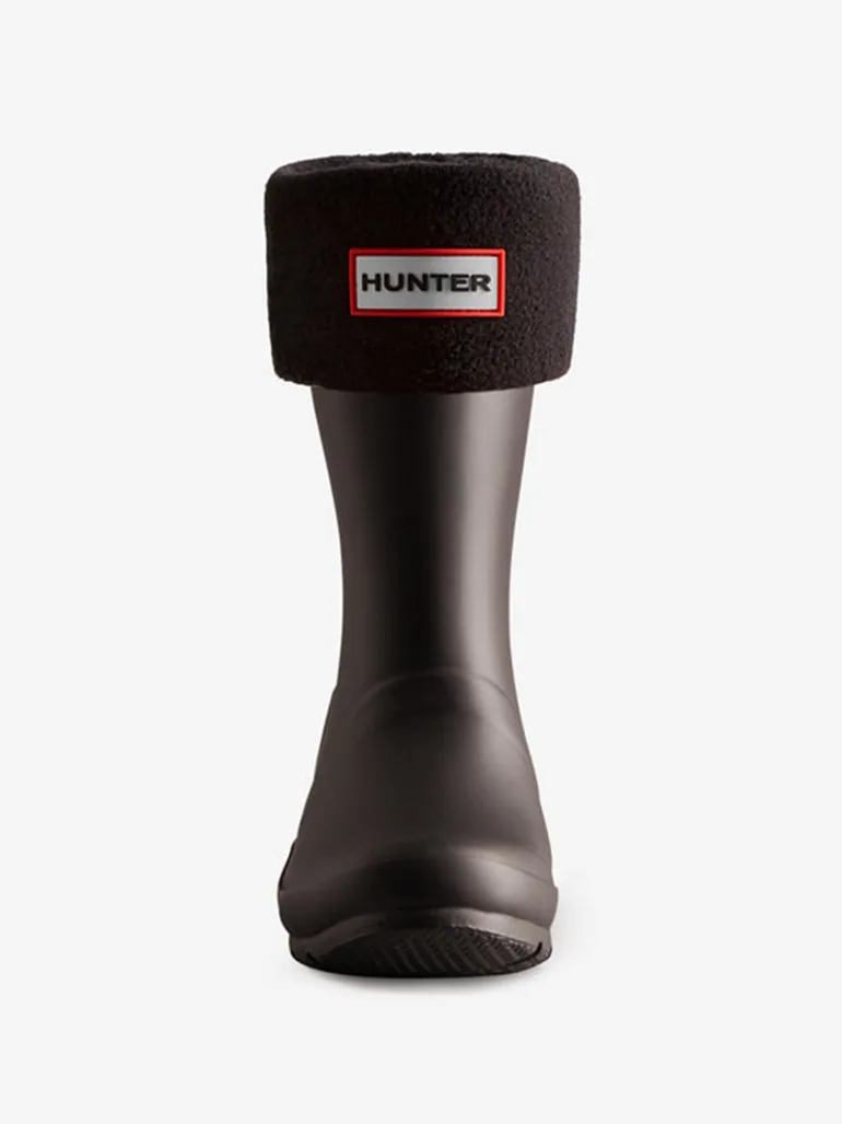 Hunter Kids Fleece Boot Socks in Black - 1