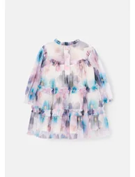 Alessia Floral Print Mesh Dress