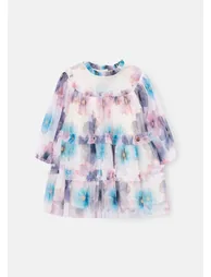 Alessia Floral Print Mesh Dress - 2