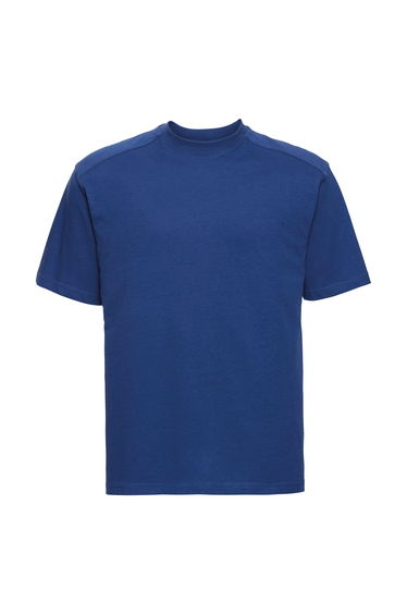 Russell Europe Mens Workwear Short Sleeve Cotton T-Shirt - Bright Royal