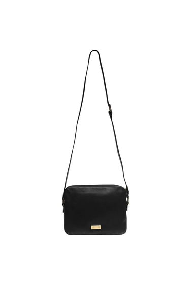 Biba Rachel Leather Crossbody Bag - Black