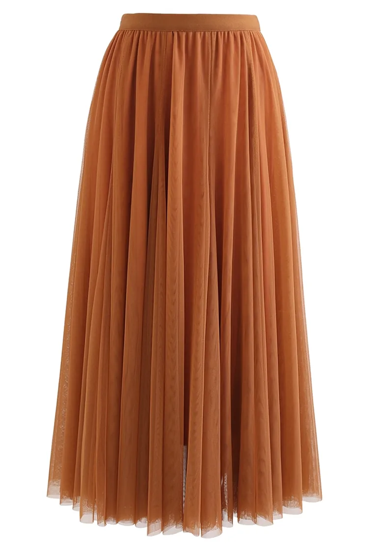 My Secret Garden Tulle Maxi Skirt in Pumpkin Halloween Costumes - 5