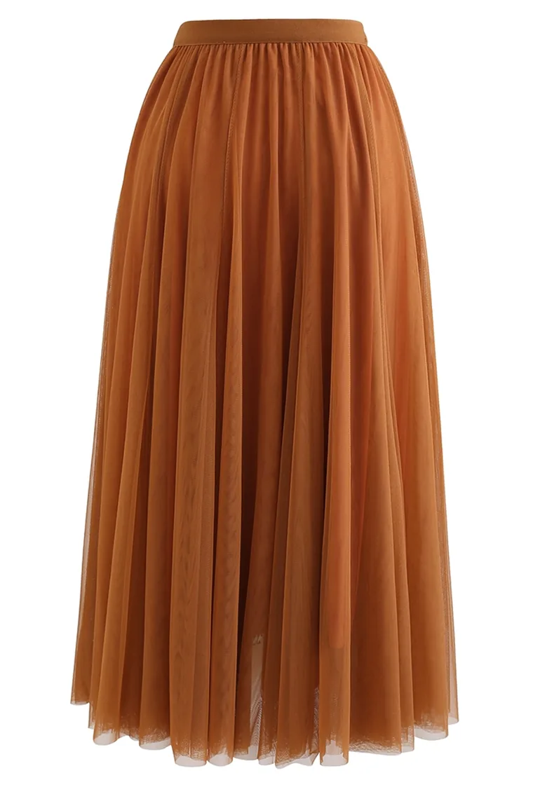 My Secret Garden Tulle Maxi Skirt in Pumpkin Halloween Costumes - 3