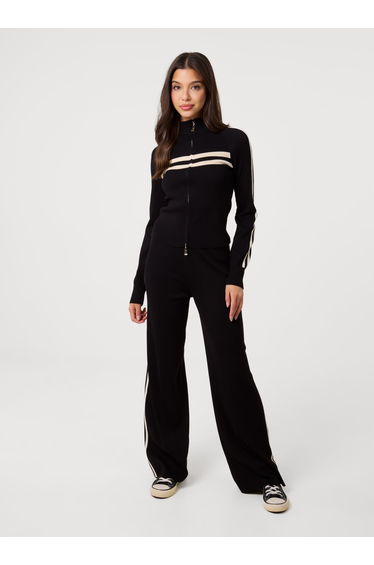 Side Stripe Wide Leg Joggers