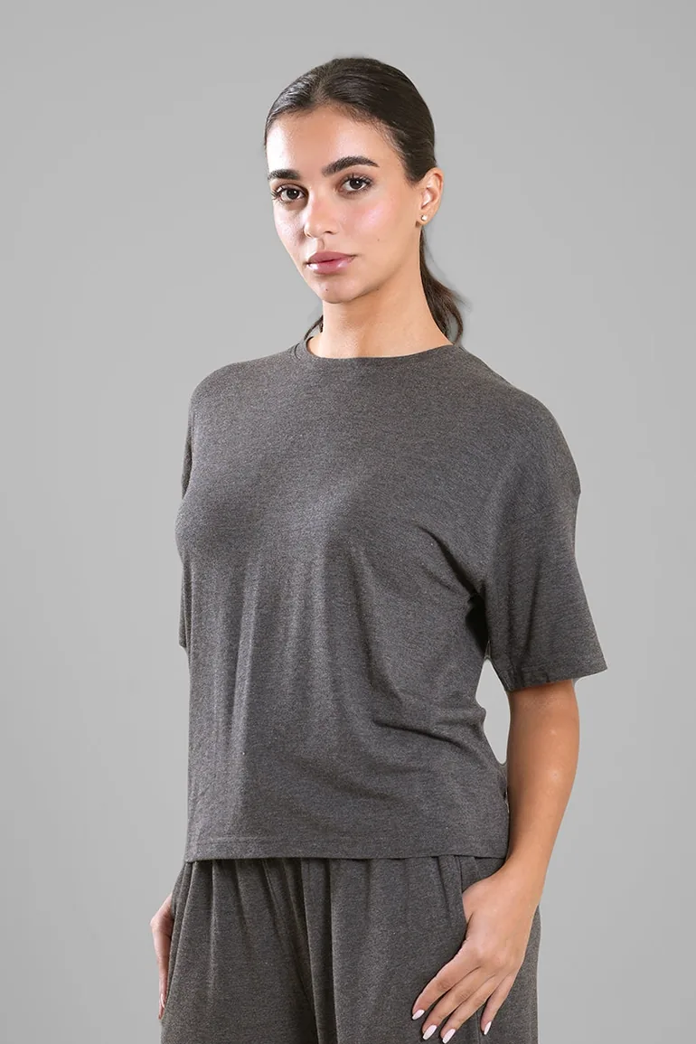 Short Sleeve Relaxed Fit Top - 1