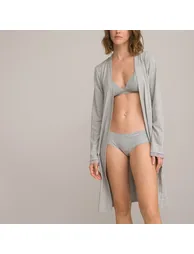 Cotton Long Sleeve Bathrobe - 3