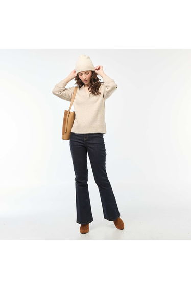 V-neck Jumper BEIGE