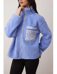 Light blue knitted sweatshirt - 2