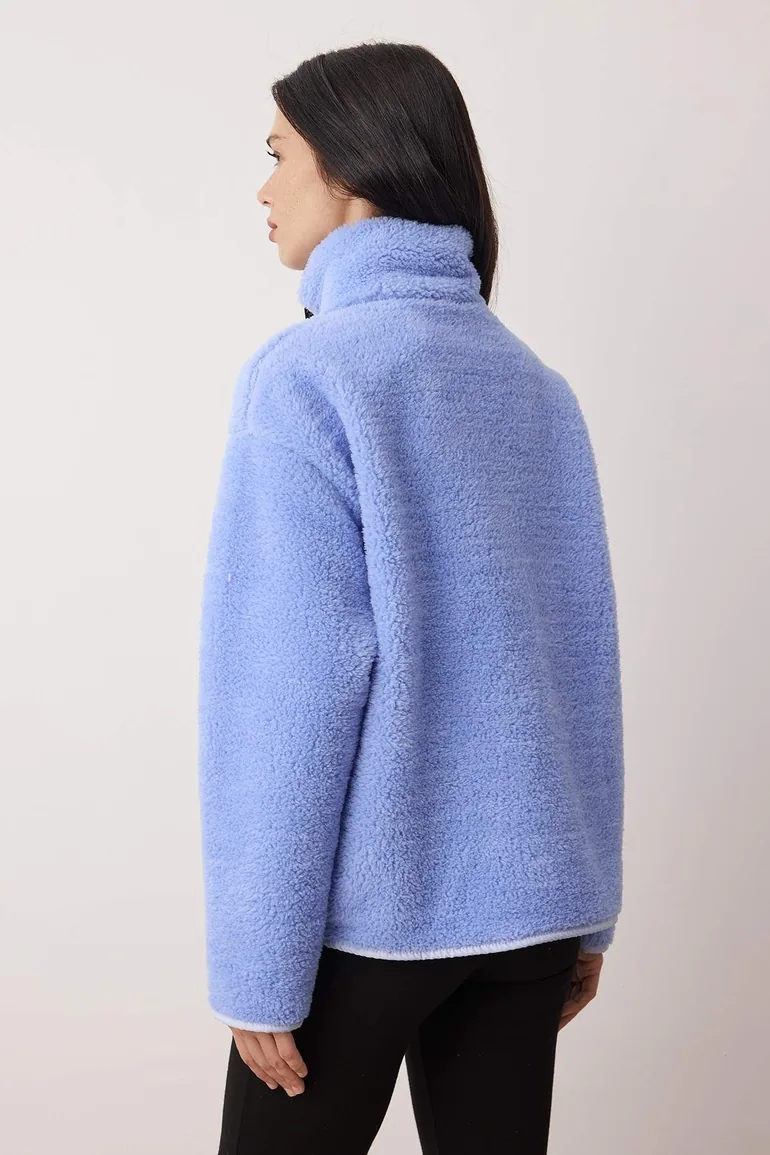 Light blue knitted sweatshirt - 3
