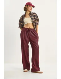 LUCCI High Waist Wide Leg Pants - 2