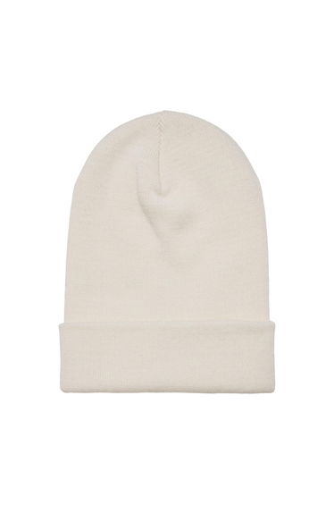 Yupoong Flexfit Unisex Heavyweight Long Beanie Winter Hat - White Sand