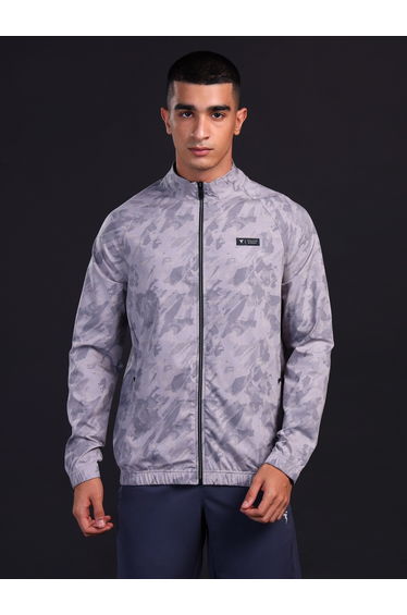 Abstract Printed 2-Way Stretch Jacket