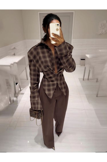 Exquisite Pleated Pocket Blazer Pants