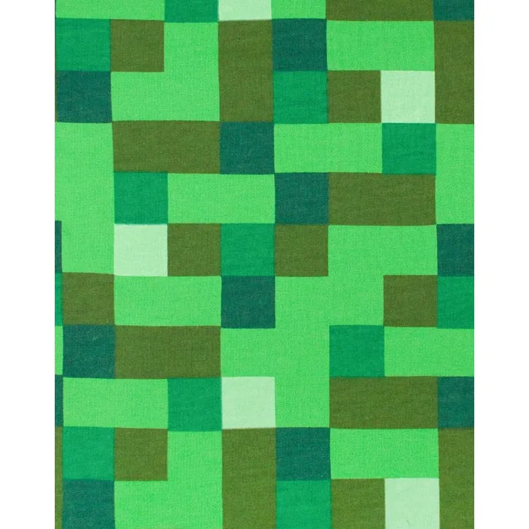 Minecraft Childrens/Boys Creeper Character Hoodie - Pixel Green - 2