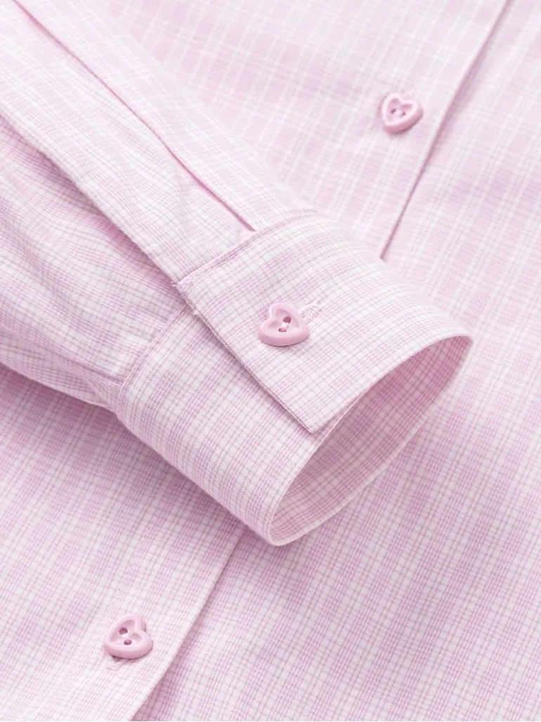 Girls' Ruffle Hem Textured Shirt - 5