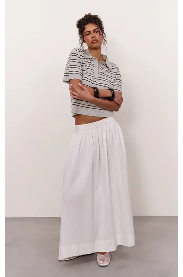 تنورة بريتي ليتل ثينق ماكسي بيضاء