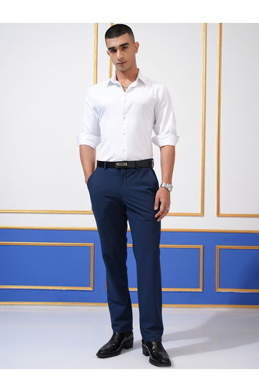 Solid Slim Fit Collared Shirt